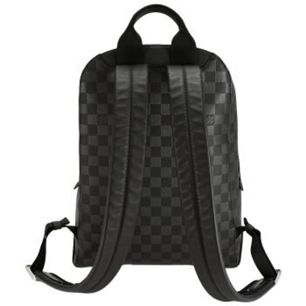 Louis Vuitton Canvas Backpack Black Black Damier Leather Onyx Infini